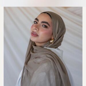 Truffle Mushroom — Velascarves Modal Hijab in Double